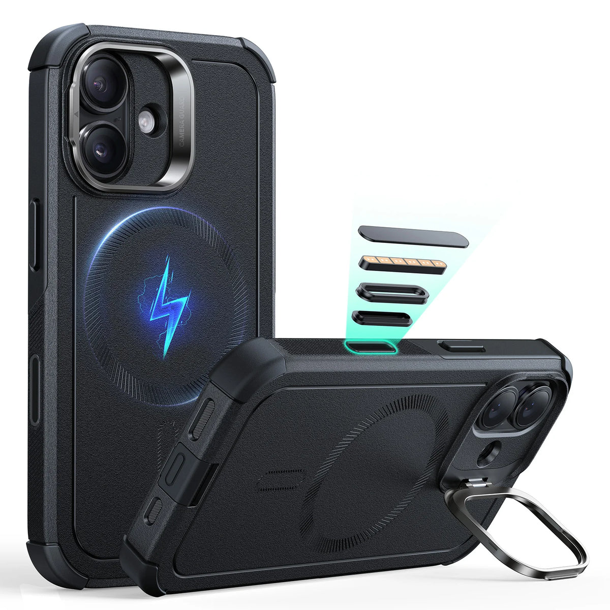 ESR Magnetic iPhone Case with Adjustable Stash Stand