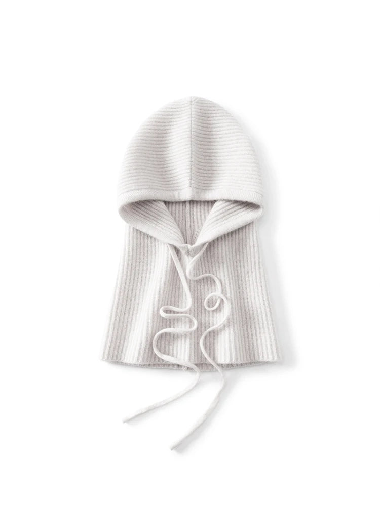 Women's Wool Knit Balaclava Hat – Warm Winter Ski Bonnet
