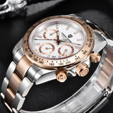 2026 New PAGANI DESIGN Rose Gold Chronograph Men's Watches Luxury Quartz Watch For Men Automatic Date Stainless steel Wristwatch