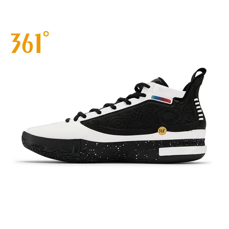 361 Degrees Joker 1 Men Basketball Shoes Combat Wear-resistant Rebound Anti-slip Performance Stable High-top Sneakers 672541101F