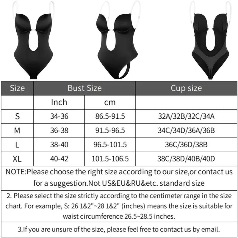 Deep V-Neck Body Shaper
