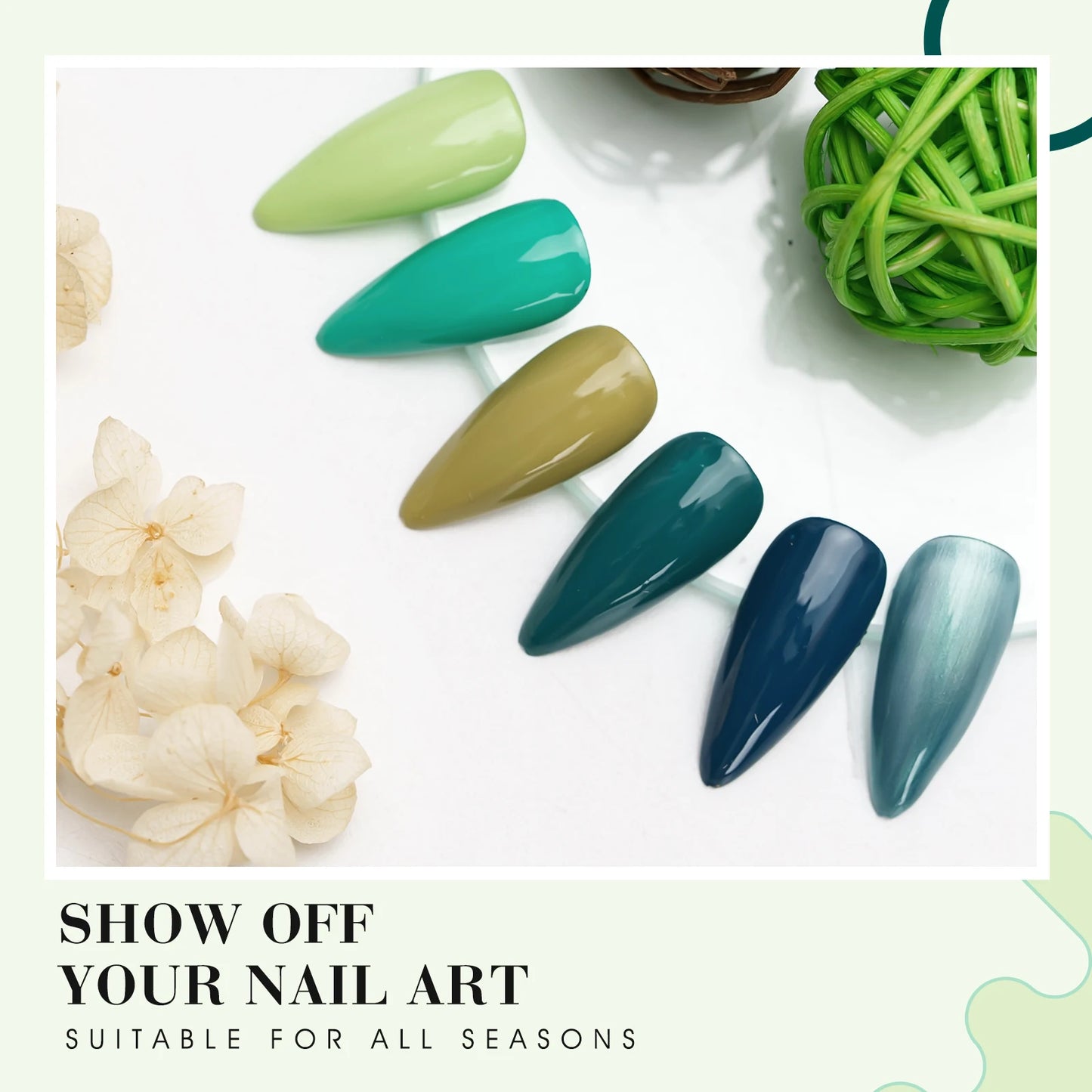 Venalisa HEMA-Free Gel Polish Kit | 6 Shades, 7.5ml