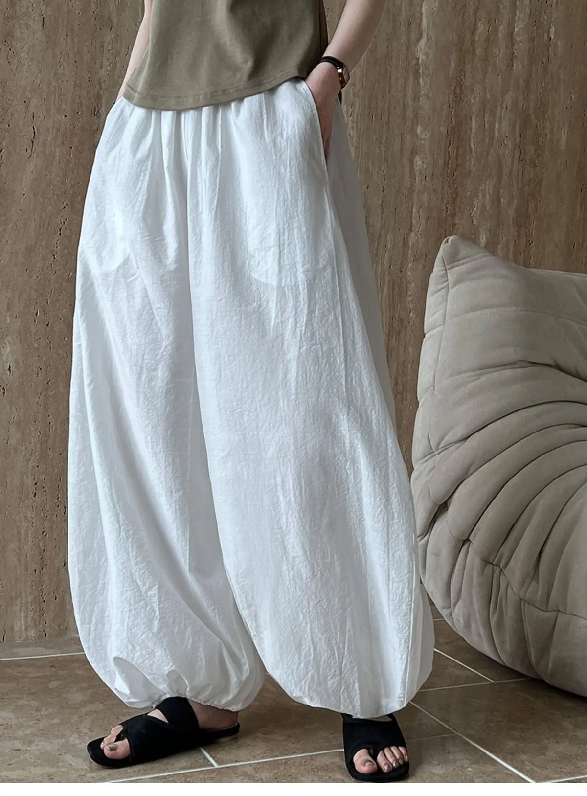 Women's High-Waist Loose Lantern Pants