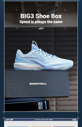 361 Degrees BIG3 6.0 Men's Basketball Wear-Resistant Non-slip Shock-absorbing Rebounding Actual Combat Sneakers Male 572521110