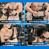 40KG u shape Hand Gripper Strengths Twister Arm Trainer Power Twister Bar Fitness Equipment for Men and Women Home Workout