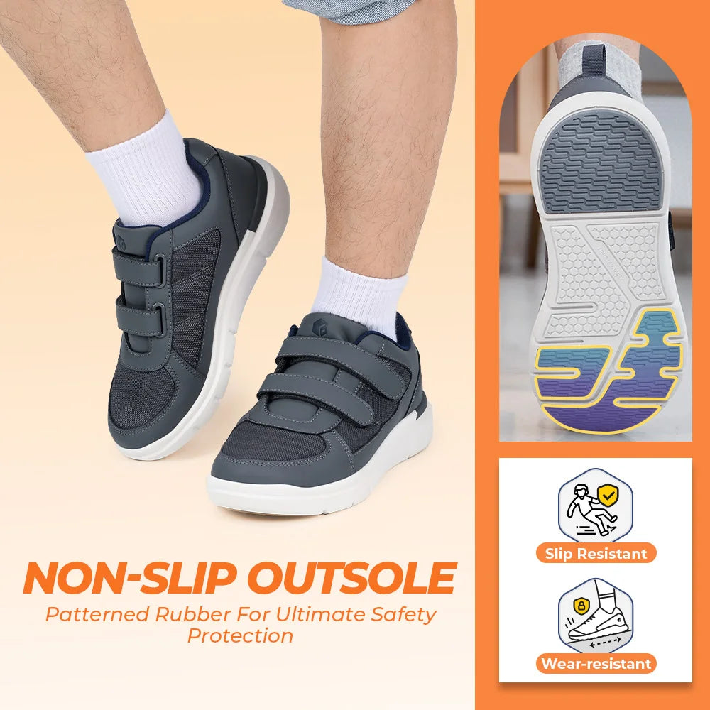 FitVille Diabetic Shoes for Men Extra Wide Width Elder Mens Diabetic Shoes for Neuropathy Swollen Feet Shoes Pain Relief