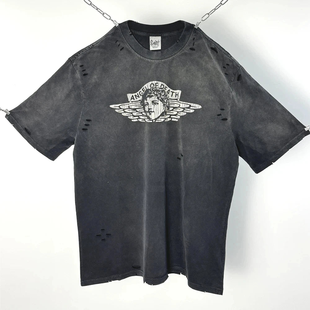 Vintage Angel Cotton Long Sleeve T-Shirt