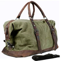 Fashion Multi-Function Full Grain Genuine Leather Travel Bag Men's Leather Luggage Travel Bag Duffle Bag Large Tote Weekend Bag