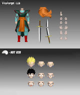VitoForge Dragon Ball Super Saiyan Gohan Supreme Kai Realm Training Costume Realm Sword Magistrate Anime Action Figure Toy