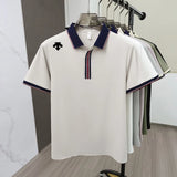 Men's Embroidered Polo Shirt – Breathable Summer Style