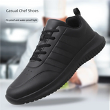 Chef Shoes Four Season Soft-Sole Anti-Slip Oil-Proof Waterproof Portable Kitchen Work Shoes Fashion Plus Size Casual Men's Shoes