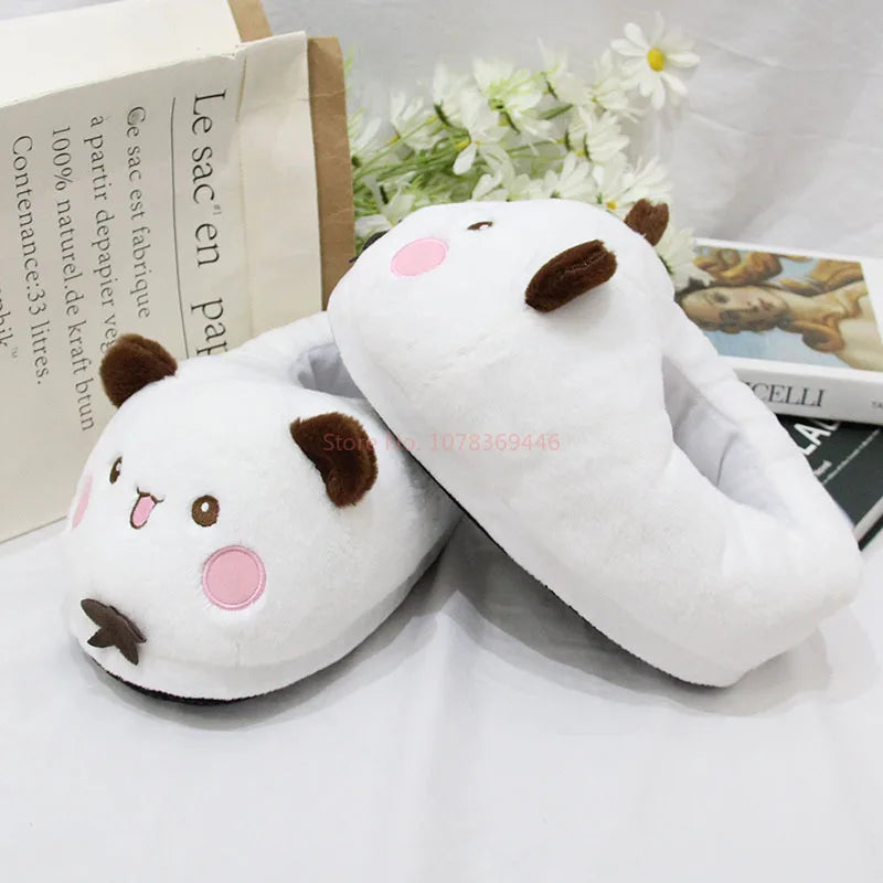 Panda Bubu & Yier Plush Slippers - Unisex Indoor Cotton Shoes