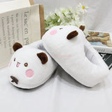 Panda Bubu & Yier Plush Slippers - Unisex Indoor Cotton Shoes
