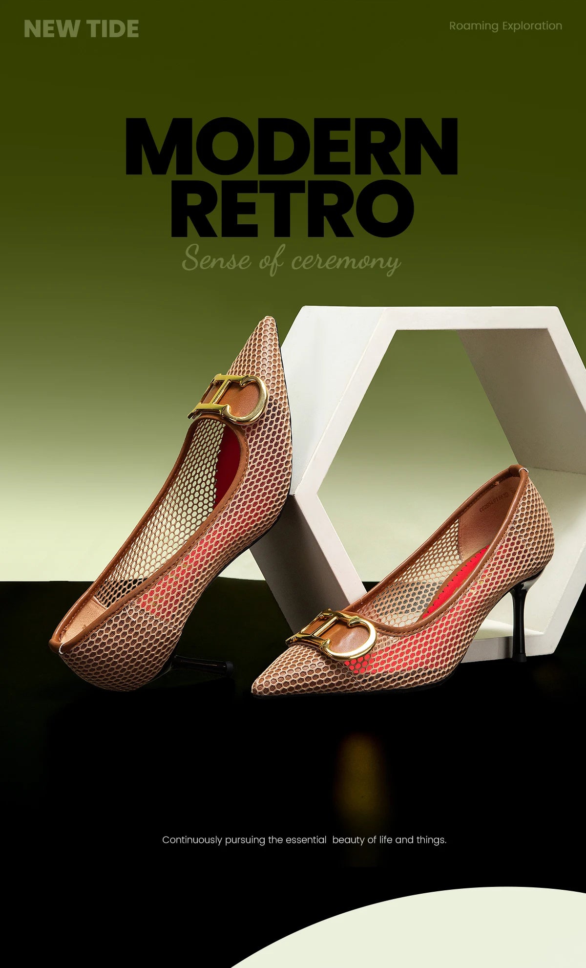 CHCH Women's High Heels 2025 Spring New Hollow Business Women's Shoes 7cm Red Evening Shoes