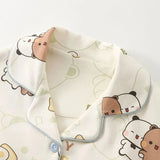 Bubu Dudu Unisex Flannel Pajama Set – Soft Cotton Sleepwear & Loungewear