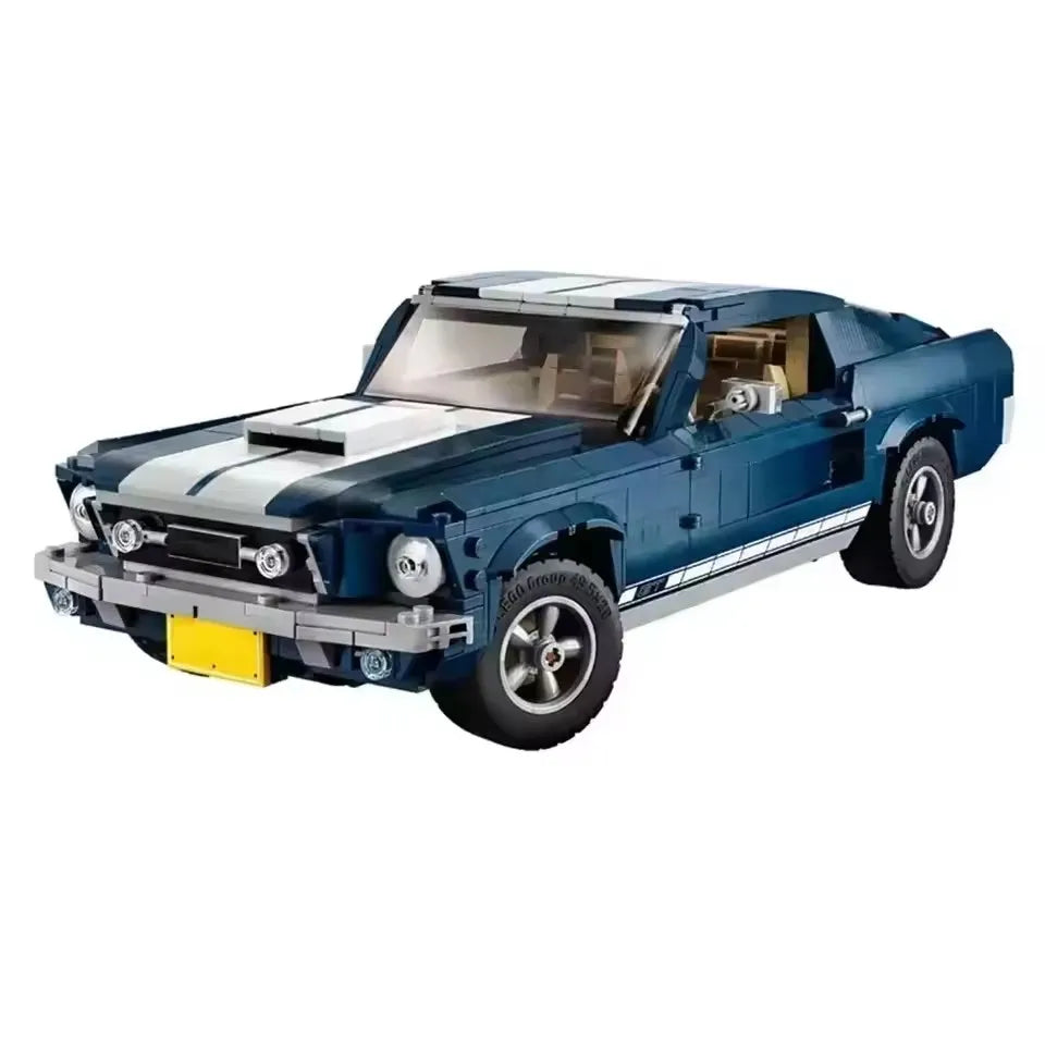 Technical MOC 10265 Mustang Muscle Sports Car Building Block Model Racing Vehicle Assemble Toy Bricks For Kid Adult Gifts