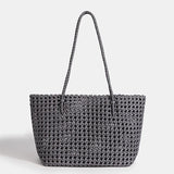 Nylon Bucket Bag Women Shoulder Strap Handbag Woven Tote Luxury Designer Medium Size