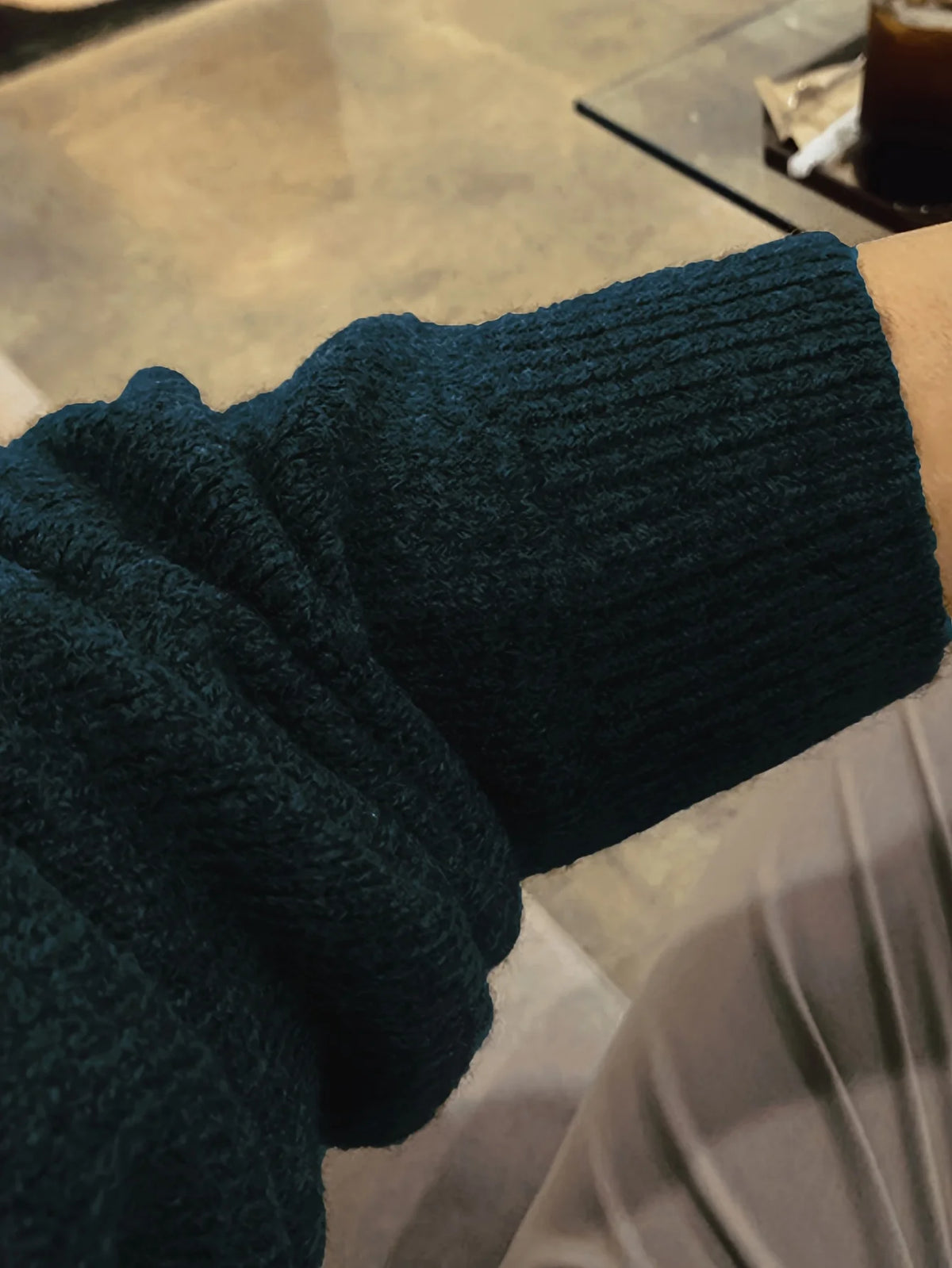 Men’s Geometric Knit Pullover Sweater