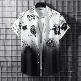 Men’s Summer 3D Graffiti Blossom Shirt