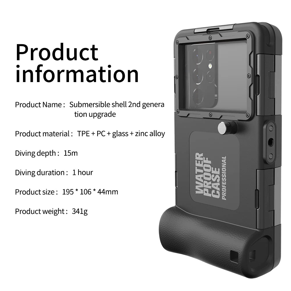 Shellbox IP68 Waterproof Phone Case for Diving