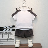 Boys' Summer Cotton Letter Print Set