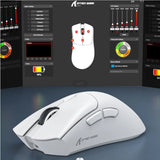 Lightweight ATTACK SHARK R1 Wireless Gaming Mouse Tri Mode 2.4G Bluetooth Wired RGB Ergonomic Programmable Mice For Laptop PC