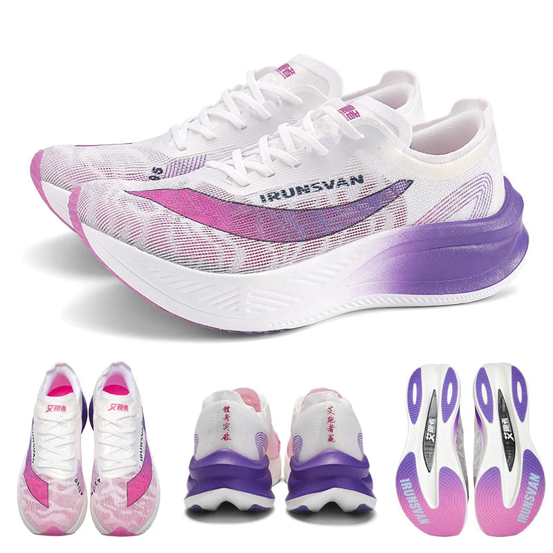IRUNSVAN HEAT 1.0 Marathon Running Racing Shoes  Professional Shock-relief Ultra-light Rebound Sneakers High Quality Shoes
