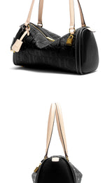 Fashion Classic Women's Boston Bag Autumn Winter New Collection 2025 Letter Design Shoulder Bag Texture Shoulder Bag