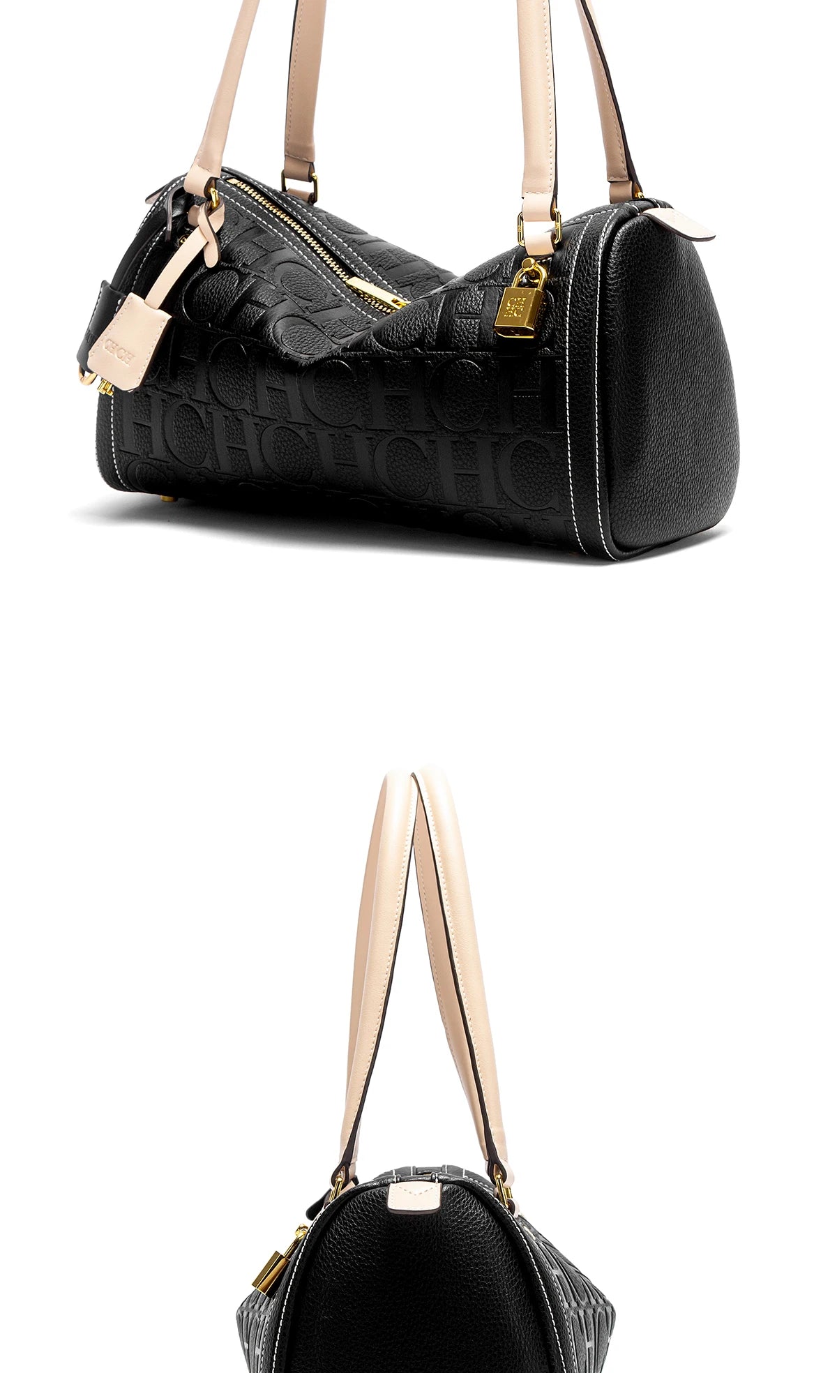 Fashion Classic Women's Boston Bag Autumn Winter New Collection 2025 Letter Design Shoulder Bag Texture Shoulder Bag