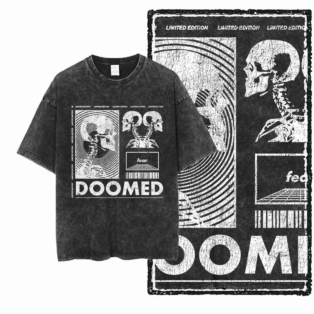 G24 Exclusive Big Size Cool Cotton Men's COOLMIND Printed Graphic T-shirt | Acid Washed Streetwear O-neck Men's Tee Tshirt