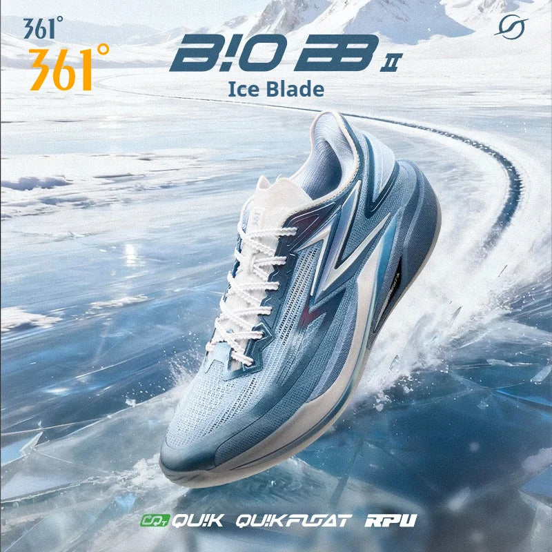 361 Degrees Biospeed BB 2 Men Basketball Shoes Stable Breathable Light Rebound Anti-slip Professional Male Sneakers 672611103