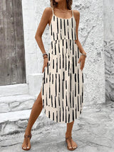 Summer Spaghetti Strap Flowy Dress