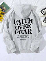 Faith Over Fear Fleece Hoodie