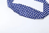 Weird Puss Hottie Polka Dot 2-Piece Set Women Halter Chest Wrapped Backless Top+Ruched Peach Hip Pants Stretch Skinny Clubwear