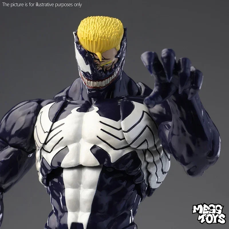 100% Original HOT Mess Toys Venom & Black Spider-Man Eddie Action Figure Anime Collectible Model Statue Gift Toys