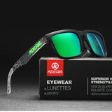 KDEAM Men's Polarized Sunglasses Fishing Lifestyles Mirrored Color Blocking Sun Glasses Women Legend Square Sunglass With Box
