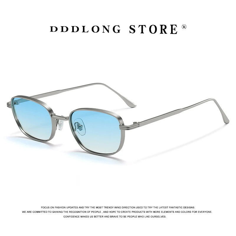 DDDLONG Fashion Small Square Retro Sunglasses Women Classical Vintage Punk Sun Glasses For Men Eyewear Outdoor Shades D626