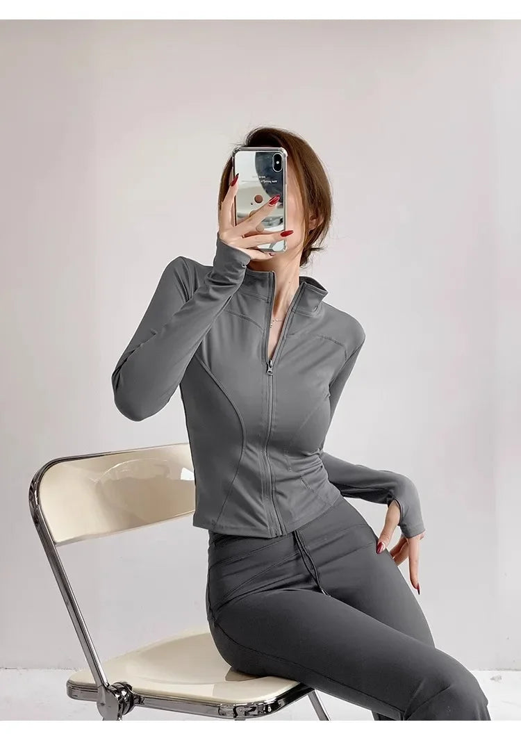 Quick-Dry Performance Yoga Jacket