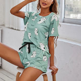 Cartoon Print Women’s Pajama Set