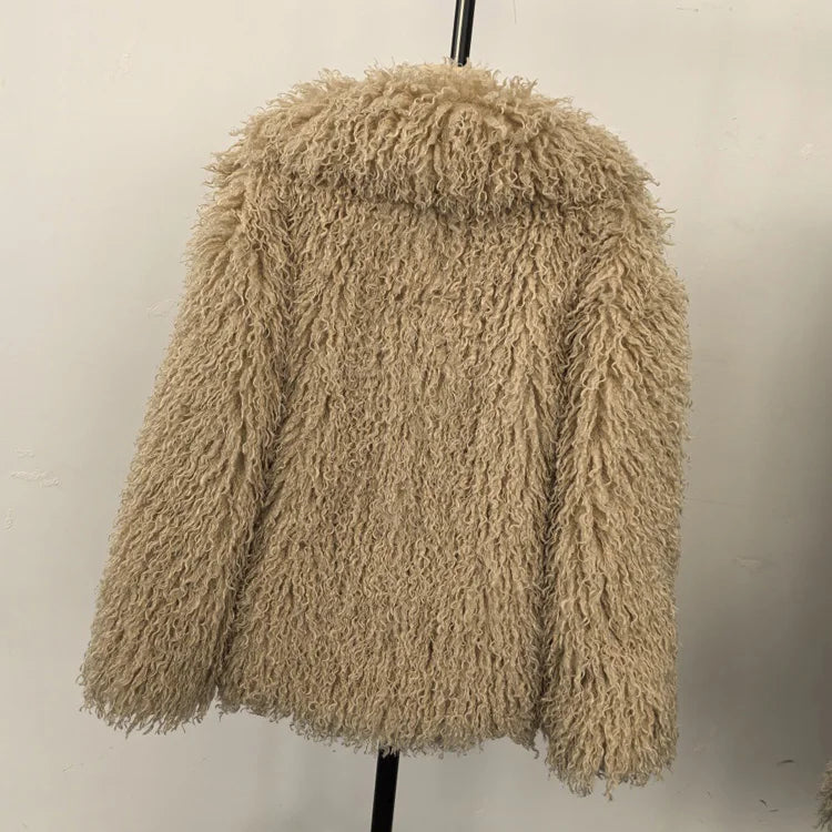 Plush Faux Fur Winter Coat