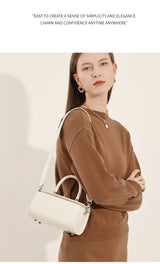 YANATARI Genuine Leather Woman Bag Shoulder Bag Handbags Ladies Crossbody Bags Luxury Designer Minimalism Bag Mini Bag White