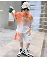 Teen Summer Gradient Tee & Shorts Set
