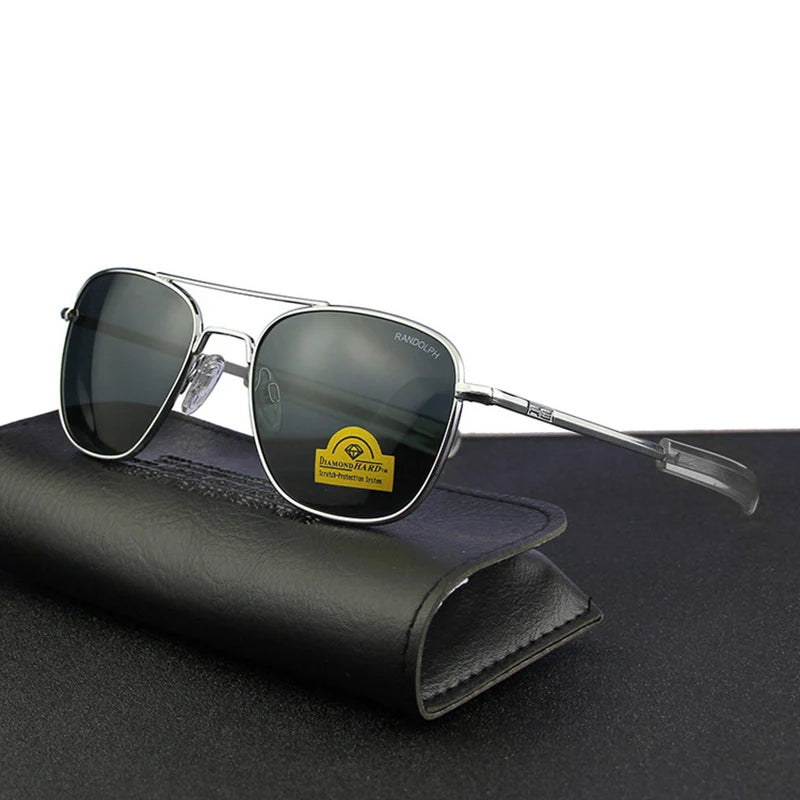 Men's Pilot Sunglasses – Mirror Lens UV400 Alloy Frame
