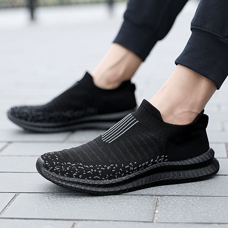 Men's Slip-On Casual Sneakers — Breathable Mesh, Lightweight, Anti-Slip