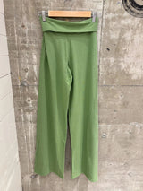 Women's Foldover Low-Rise Straight-Leg Pants