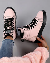 2026 Spring Fashion Red Men's Sneakers High Top Skateboarding Shoes for Men Women Comfortable Unisex Leather Sneakers Size 35-46