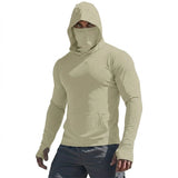 UPF50+ Performance T-Shirt Man Long Sleeve Summer Hoodie Casual Sun Running Quick Dry Sunscreen Fishing Ice Silk Pullover Shirt