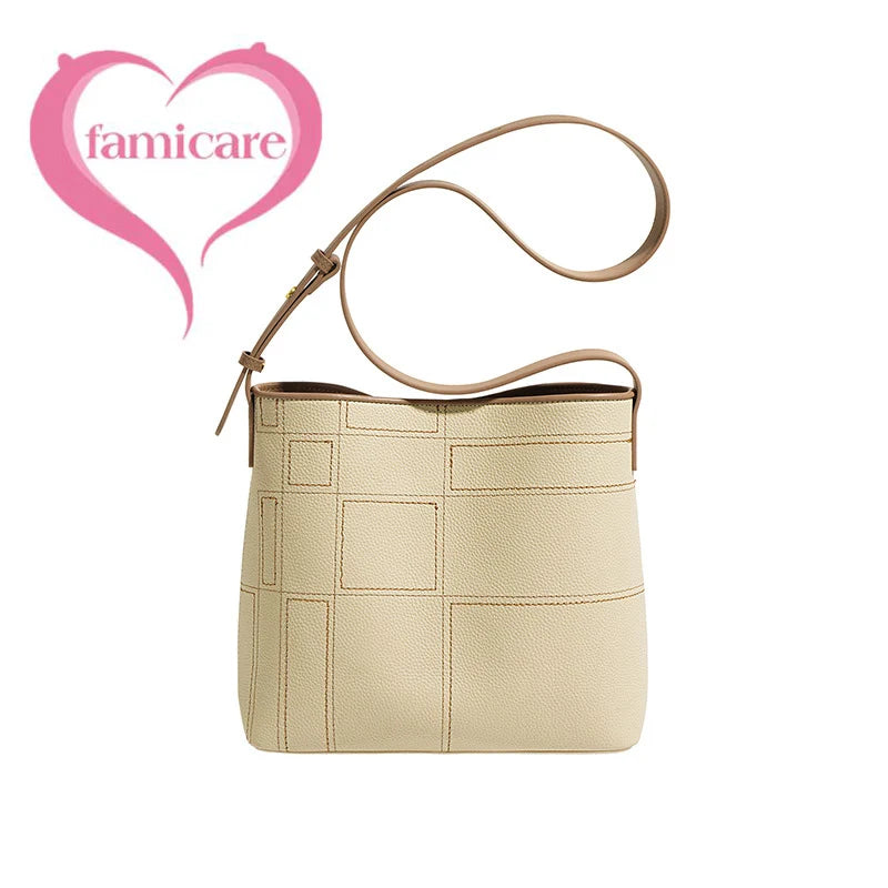 2023 New Women Deluxe Cowhide Genuine Leather Totes Handbag Lady Simple Soft Satchels Bag High Capacity Waterproof Shopping Bags
