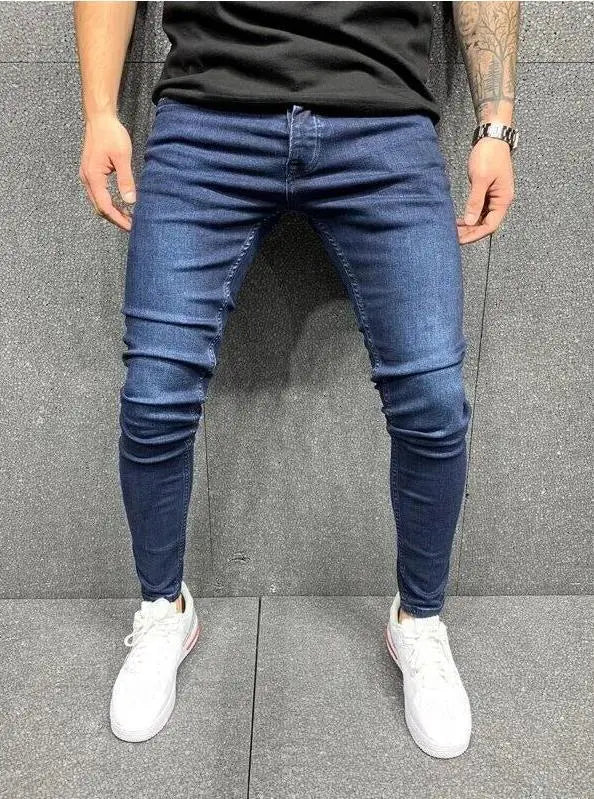 Men’s Ripped Stretch Denim Jeans