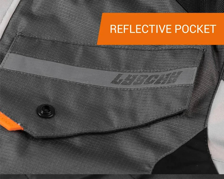 LYSCHY Motorcycle Jacket Pants Suit Cold-proof Waterproof Winter Men Motorbike Riding Moto Jacket Protective Gear Armor Clothing